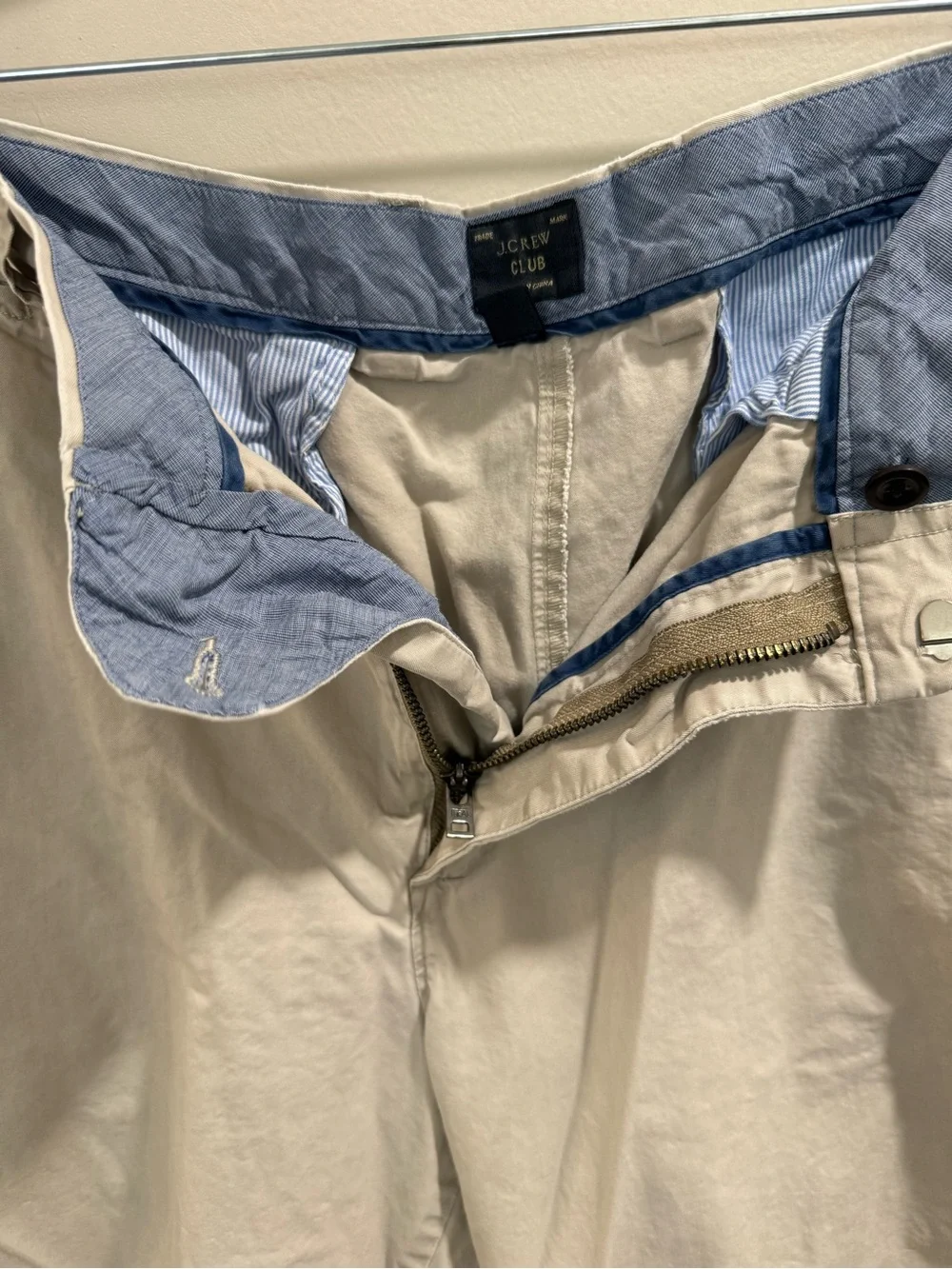J. Crew Men’s Flat Front Chino Shorts - Light Stone